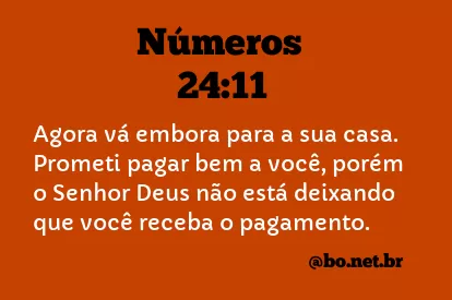 Números 24:11 NTLH