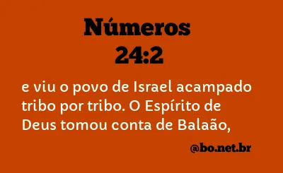 Números 24:2 NTLH