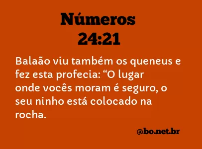 Números 24:21 NTLH