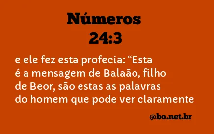 Números 24:3 NTLH