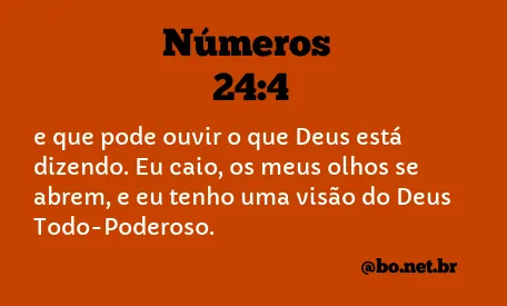 Números 24:4 NTLH