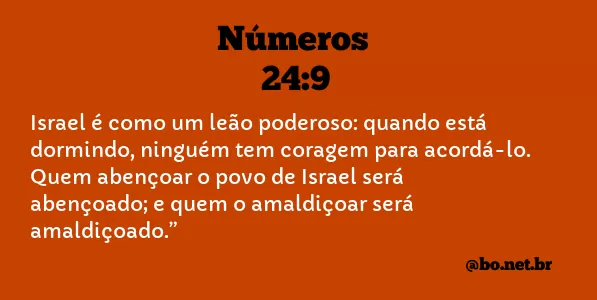 Números 24:9 NTLH