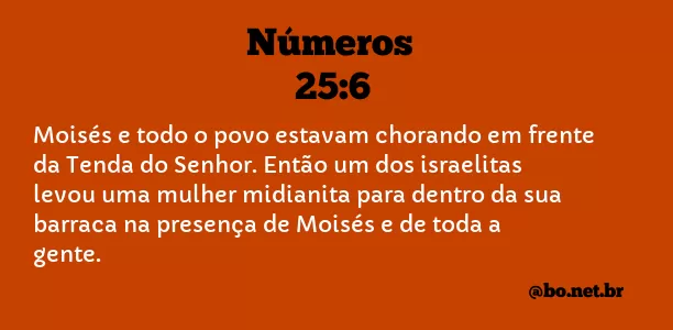 Números 25:6 NTLH