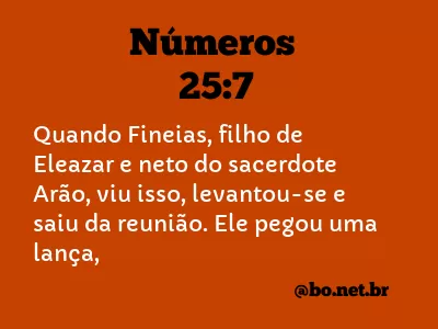 Números 25:7 NTLH