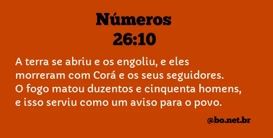 Números 26:10 NTLH