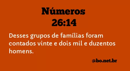 Números 26:14 NTLH