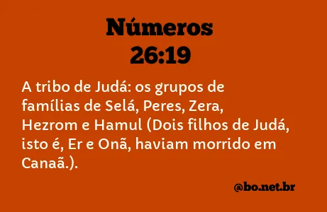 Números 26:19 NTLH