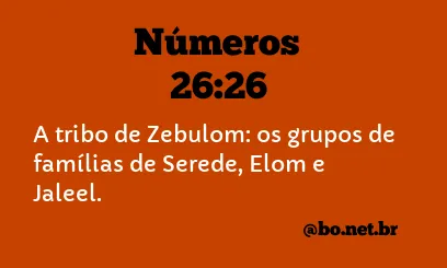 Números 26:26 NTLH