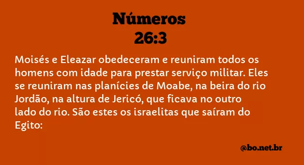 Números 26:3 NTLH