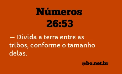 Números 26:53 NTLH