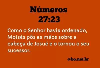 Números 27:23 NTLH