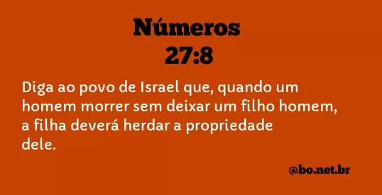Números 27:8 NTLH