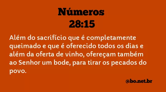 Números 28:15 NTLH