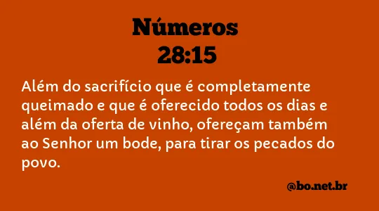 Números 28:15 NTLH