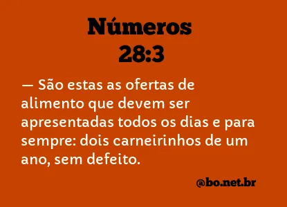 Números 28:3 NTLH