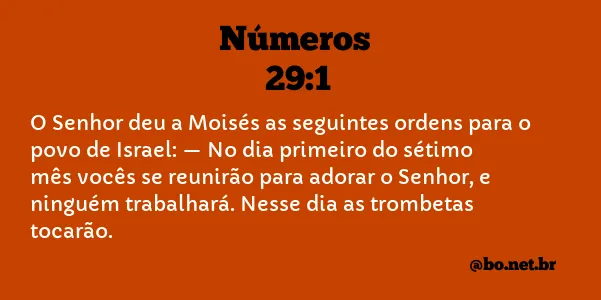 Números 29:1 NTLH