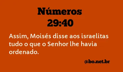 Números 29:40 NTLH