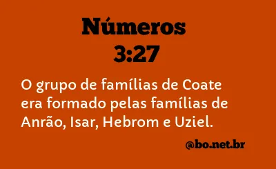 Números 3:27 NTLH