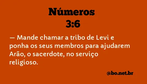 Números 3:6 NTLH