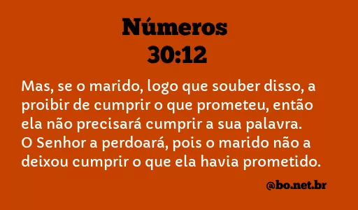 Números 30:12 NTLH