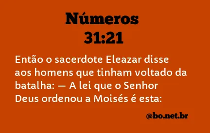 Números 31:21 NTLH