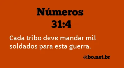 Números 31:4 NTLH