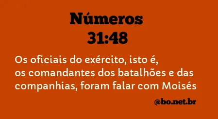 Números 31:48 NTLH