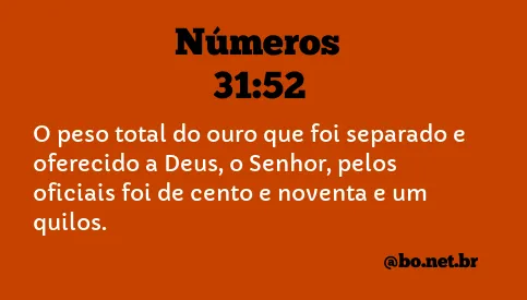 Números 31:52 NTLH