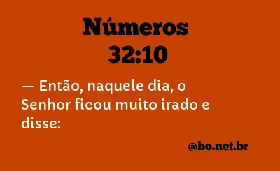 Números 32:10 NTLH