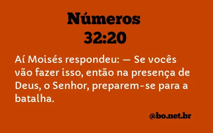 Números 32:20 NTLH