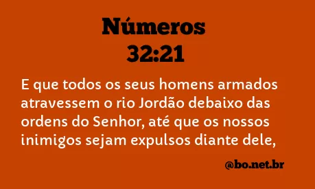Números 32:21 NTLH