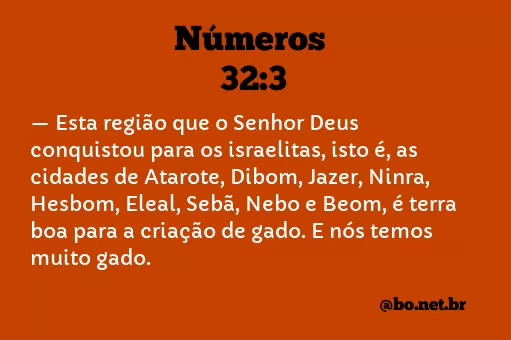 Números 32:3 NTLH