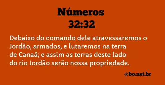 Números 32:32 NTLH