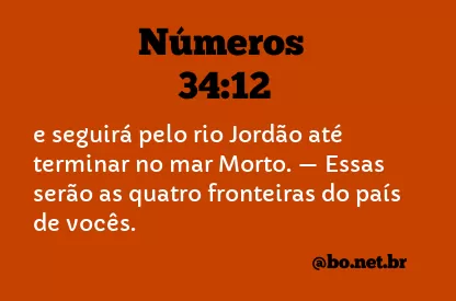 Números 34:12 NTLH