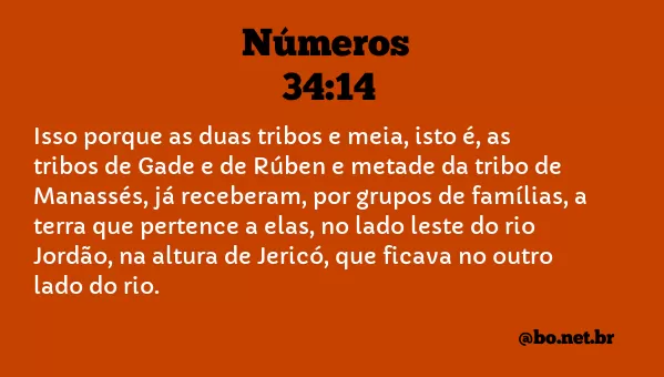 Números 34:14 NTLH
