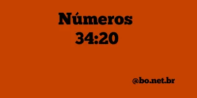 Números 34:20 NTLH