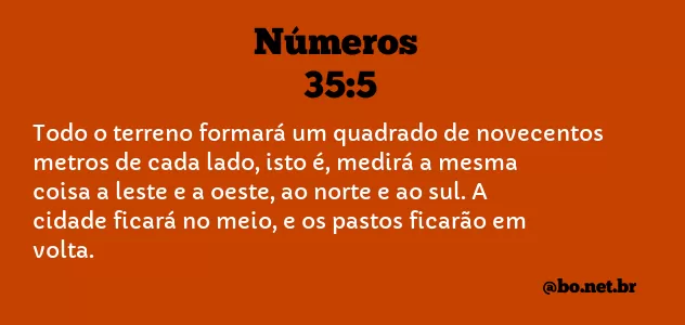 Números 35:5 NTLH