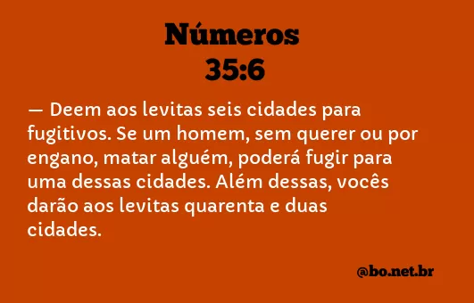 Números 35:6 NTLH