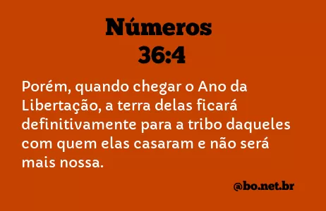 Números 36:4 NTLH