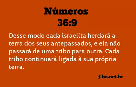 Números 36:9 NTLH