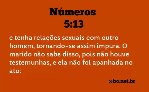 Números 5:13 NTLH