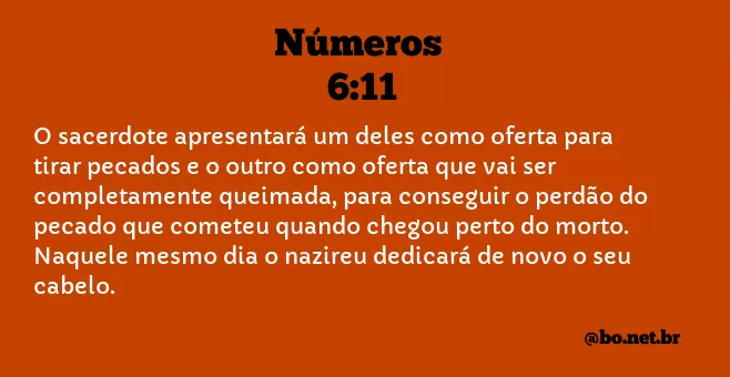 Números 6:11 NTLH