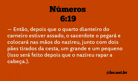 Números 6:19 NTLH