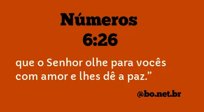 Números 6:26 NTLH