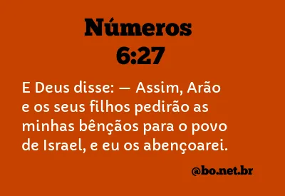 Números 6:27 NTLH