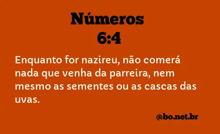 Números 6:4 NTLH