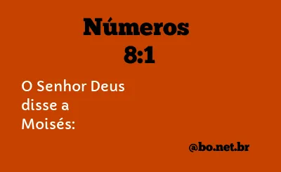 Números 8:1 NTLH