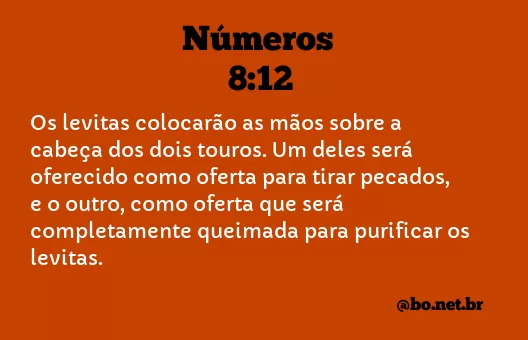 Números 8:12 NTLH