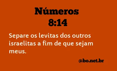 Números 8:14 NTLH