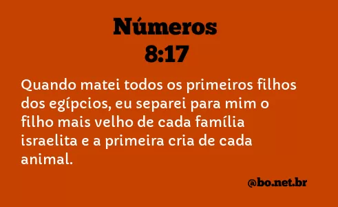 Números 8:17 NTLH